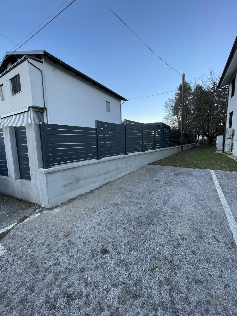dvoriščna ograja ograje alu les maribor