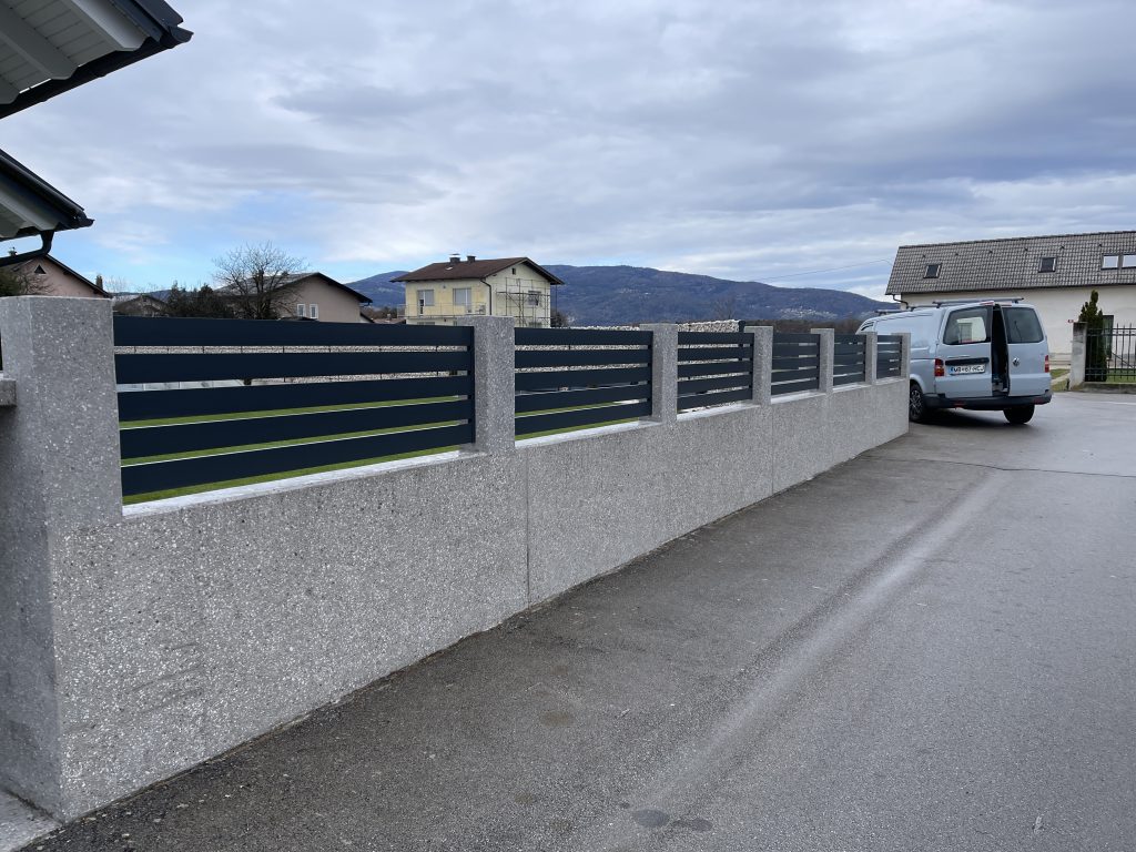 dvoriščna ograja ograje alu les maribor